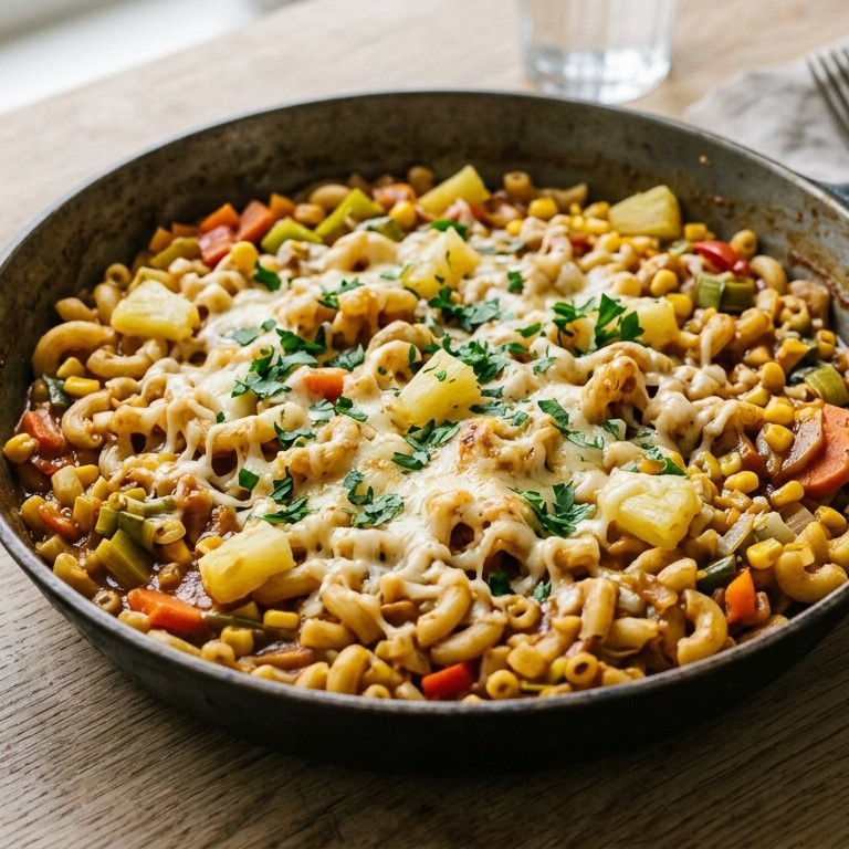 Macaroni met groenten en kaas recept