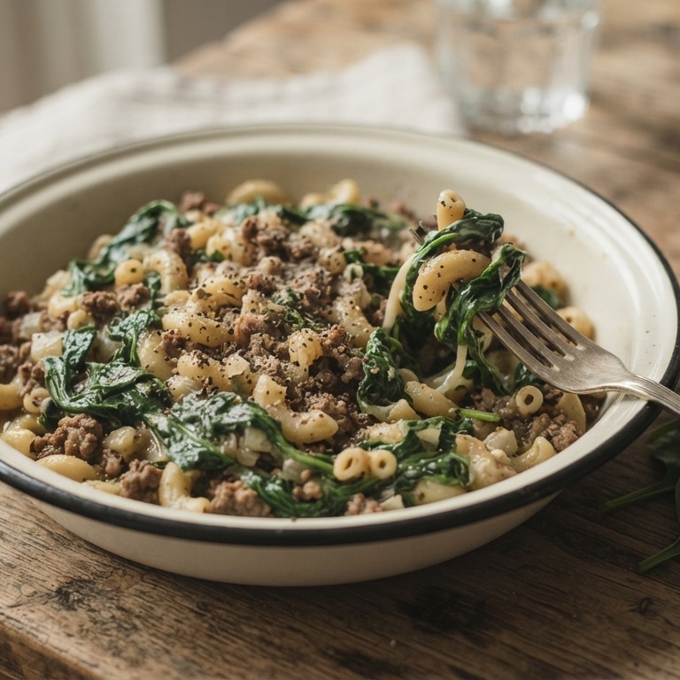 Macaroni met spinazie recept