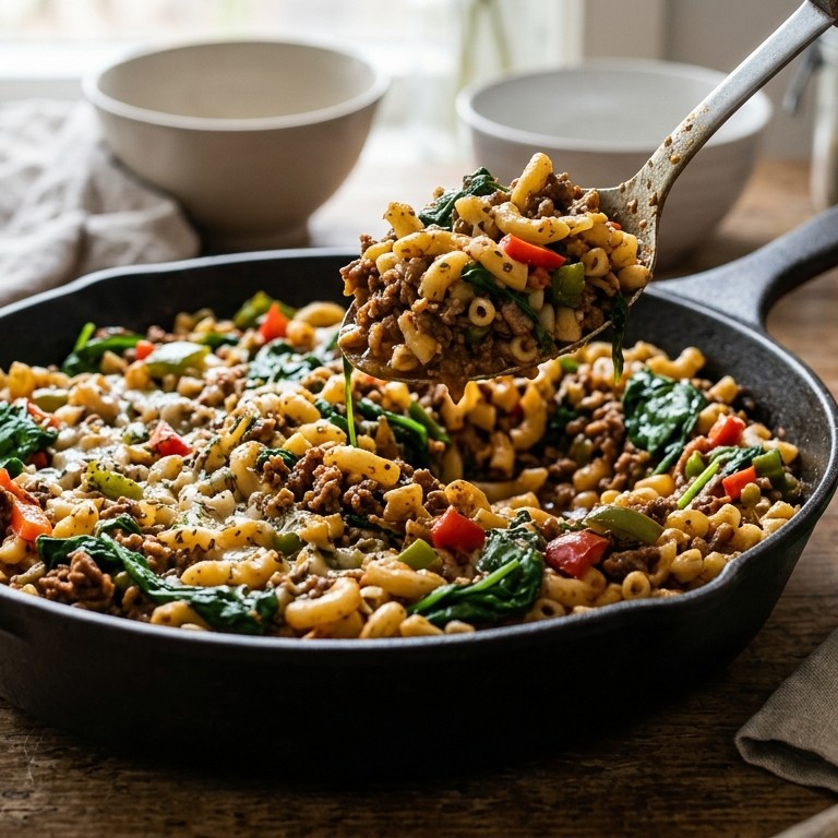 Macaroni met spinazie recept