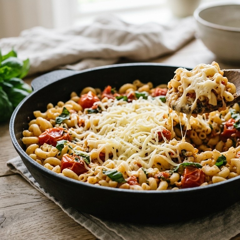 Macaroni met tomaten en jong belegen kaas recept