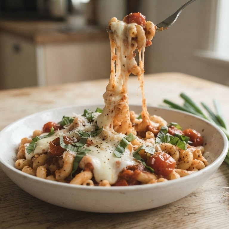 Macaroni met tomaten-kaas recept