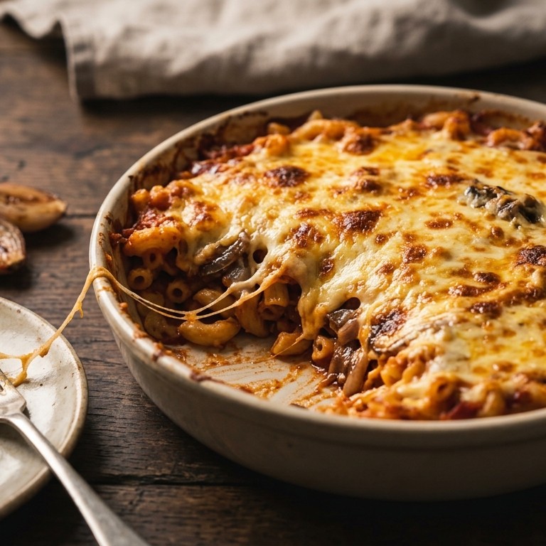 Macaroni met tomatensaus, sjalotjes en kaas recept