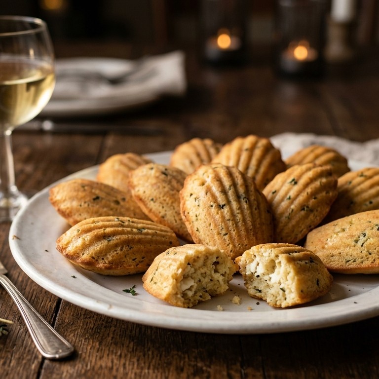 Madeleines met geitenkaas recept