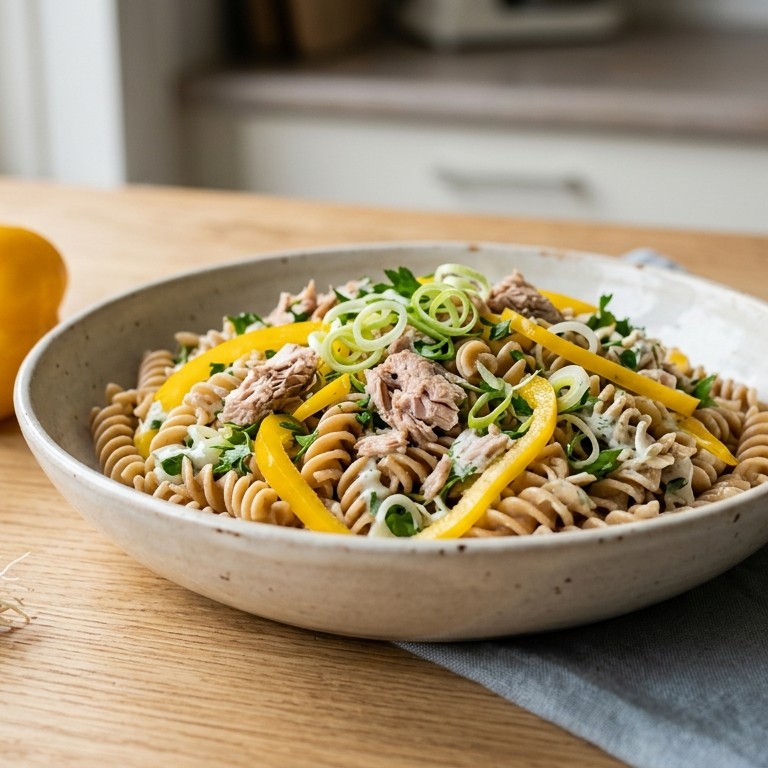 Magere Tonijnpasta-salade recept