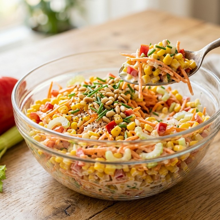 Maïs-wortelsalade recept