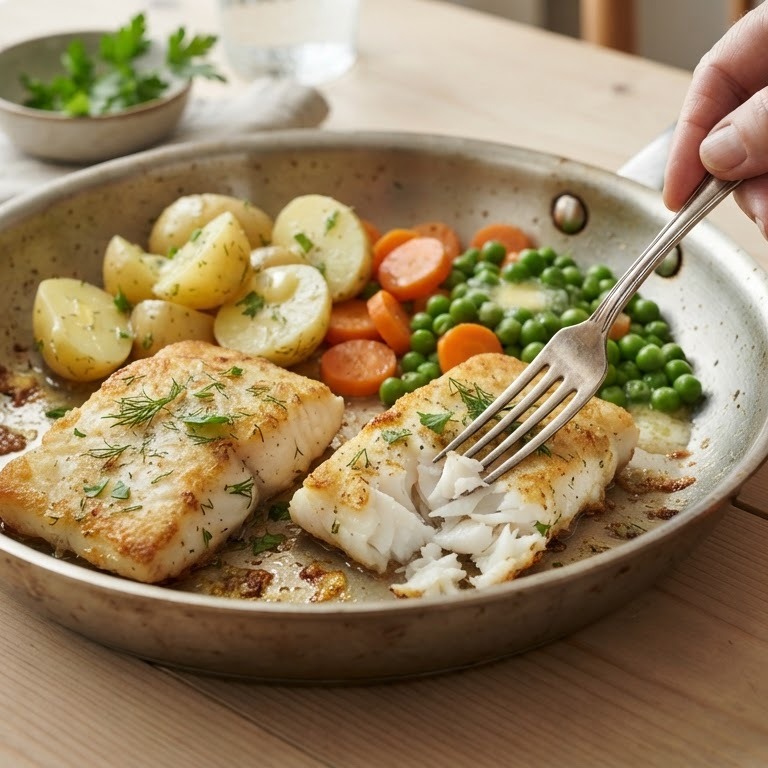 Makkelijke vis in de koekenpan recept