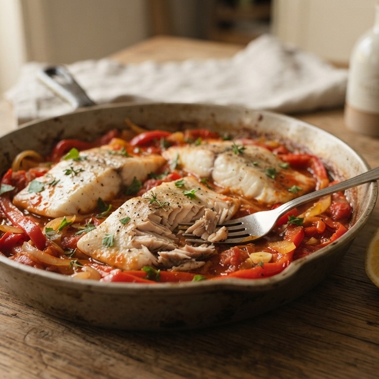 Makreel met paprika recept
