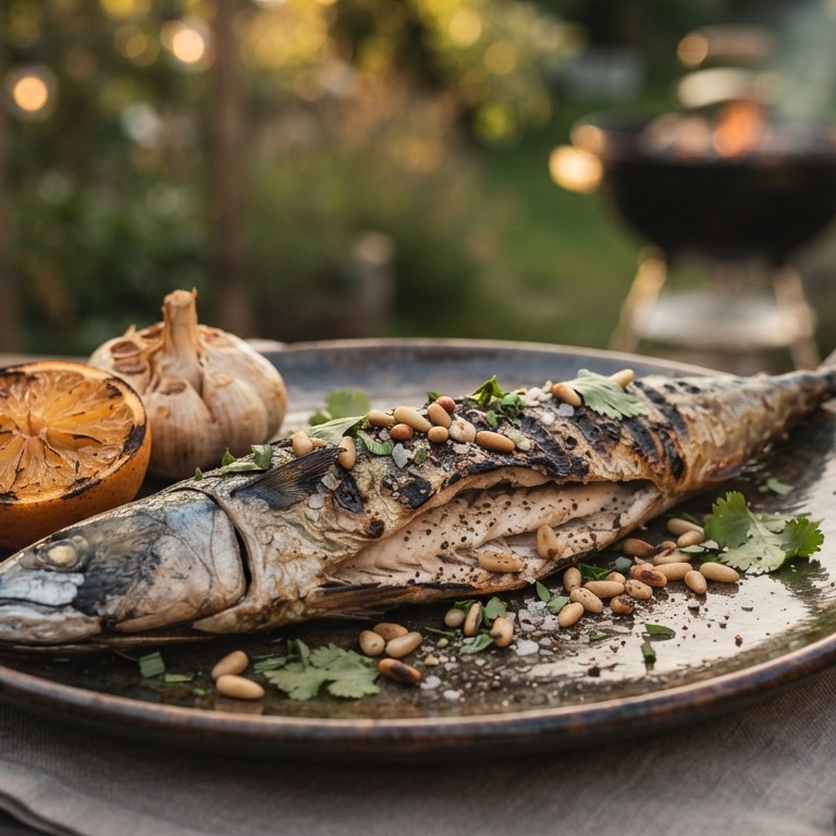 Makreel van de BBQ recept