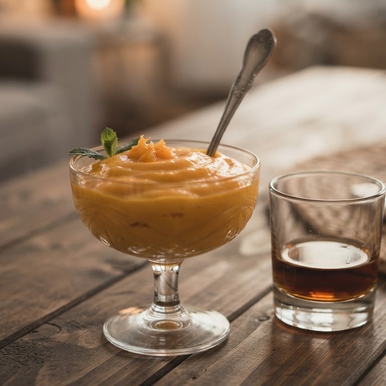 Mangocreme met rum recept