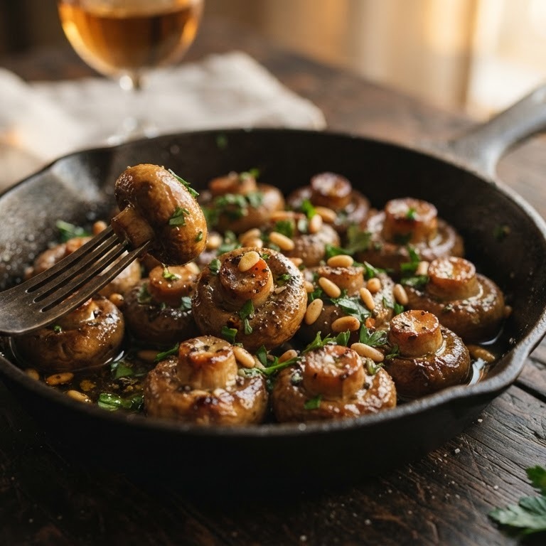 Manitaria: gebakken champignons recept