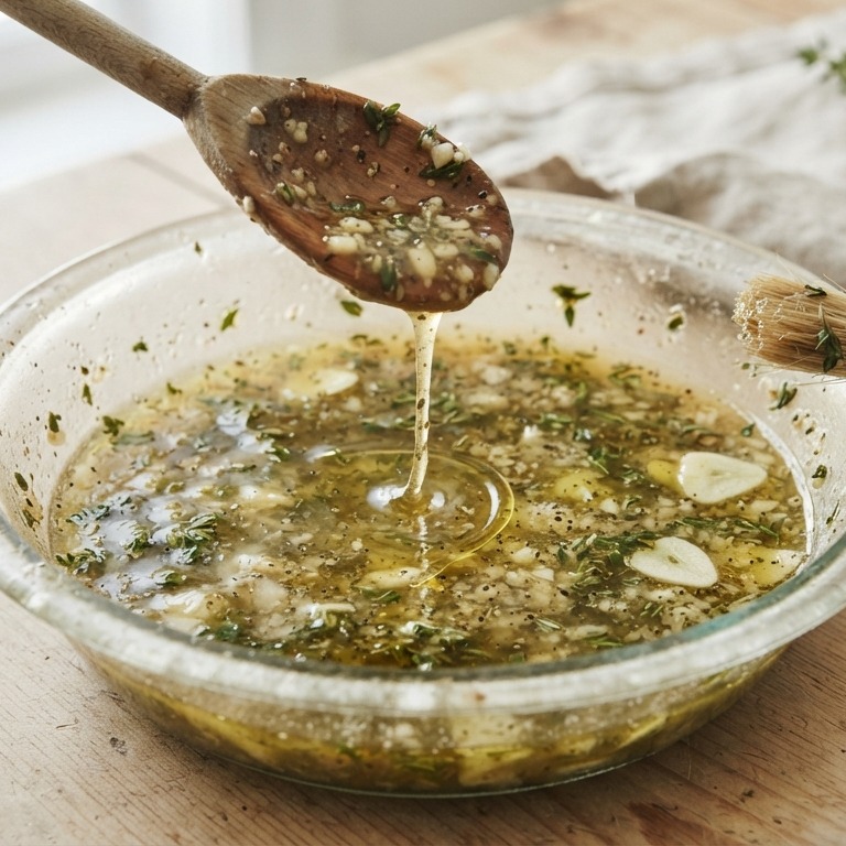 Marinade van citroen, tijm en knoflook recept