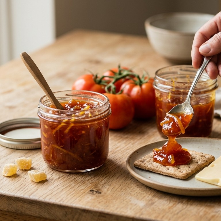 Marmelade van tomaat, citroenen en gember recept