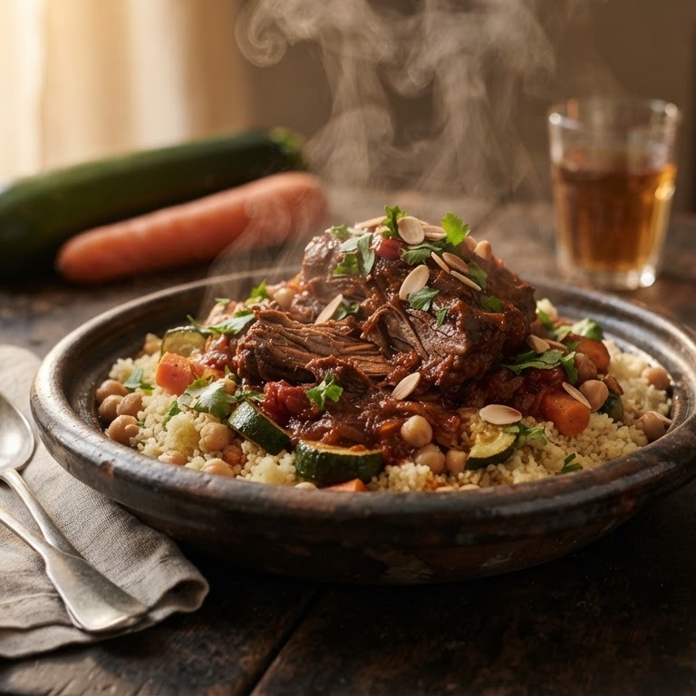 Marokkaans gestoofd lamsvlees met couscous recept