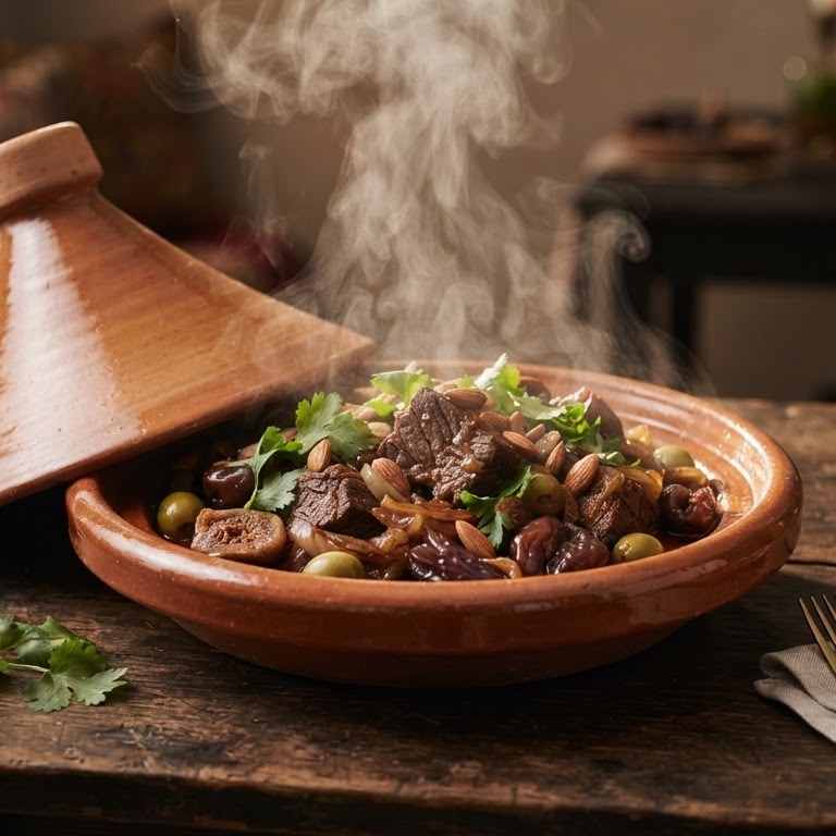 Marokkaans rundvlees stoofpot (tajine) recept