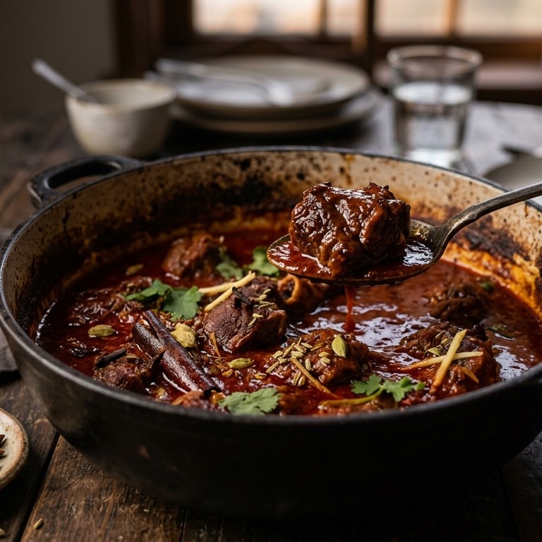 Marzwangan korma (lamsvlees met anijssmaak) recept