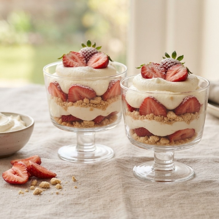 Mascarpone met aardbeien recept