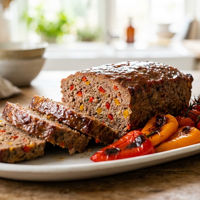Meatloaf met paprika uit de oven recept