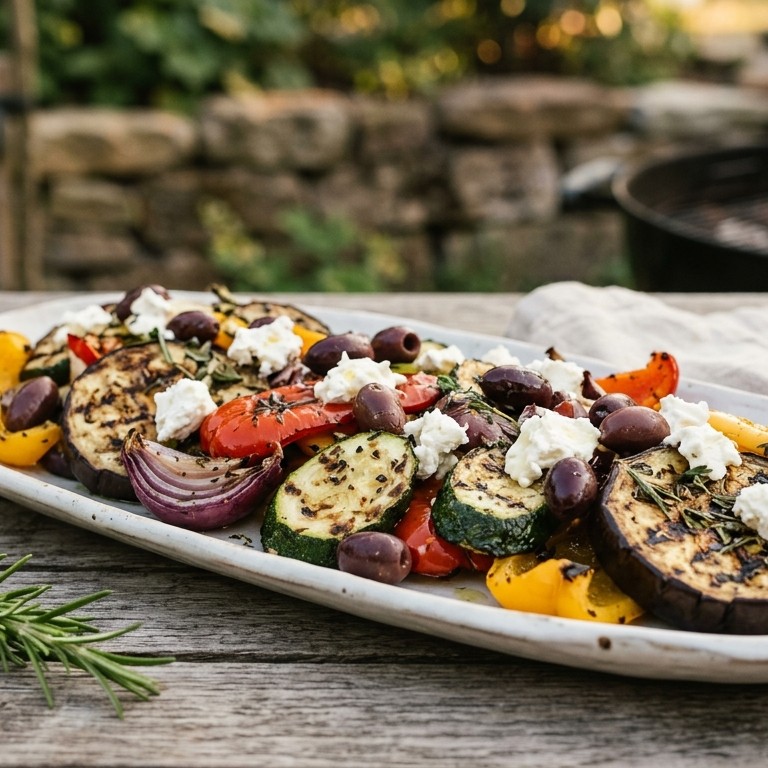Mediterrane groente van de barbecue recept