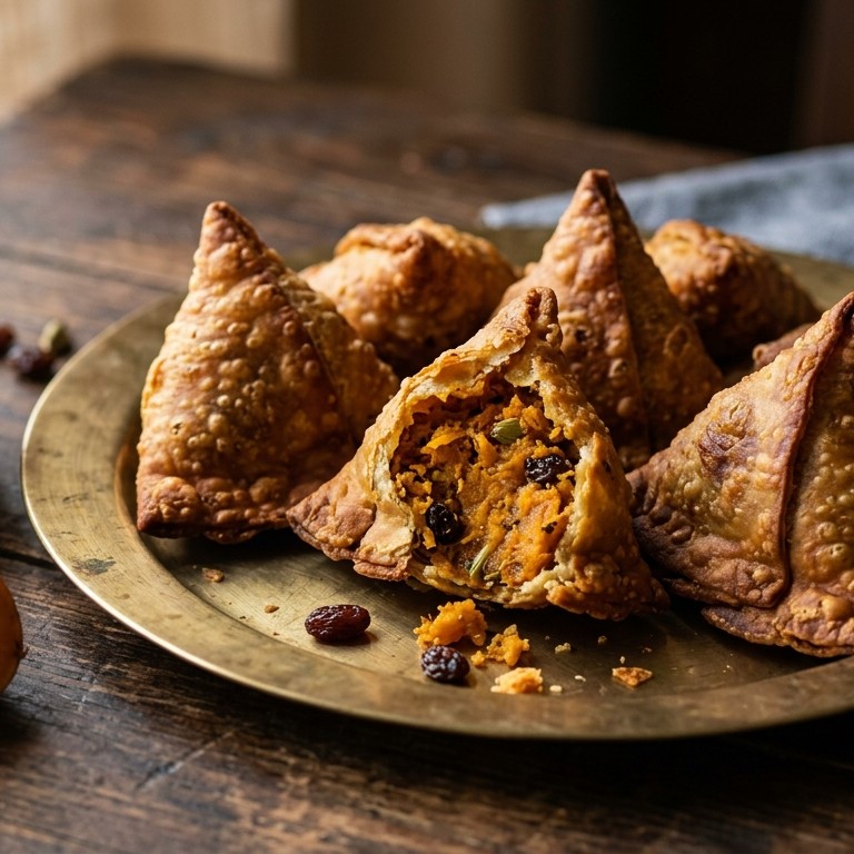 Meeta samosa (zoete aardappelpasteitjes) recept