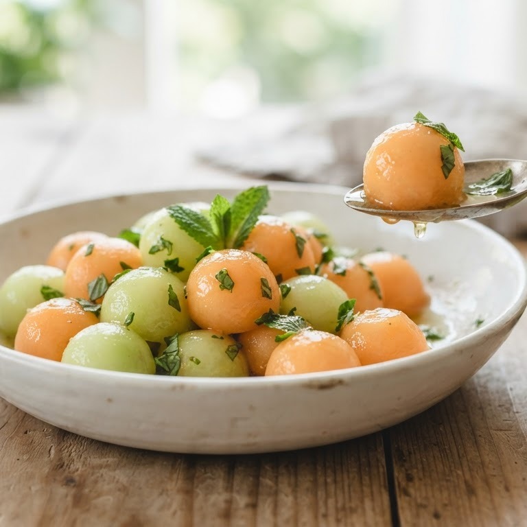 Meloensalade met verse munt recept