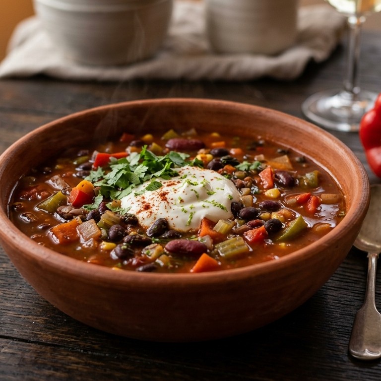 Mexicaanse bonensoep.(lichte maaltijd) recept