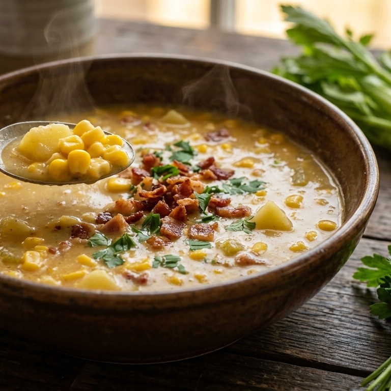 Mexicaanse maïssoep met bacon recept
