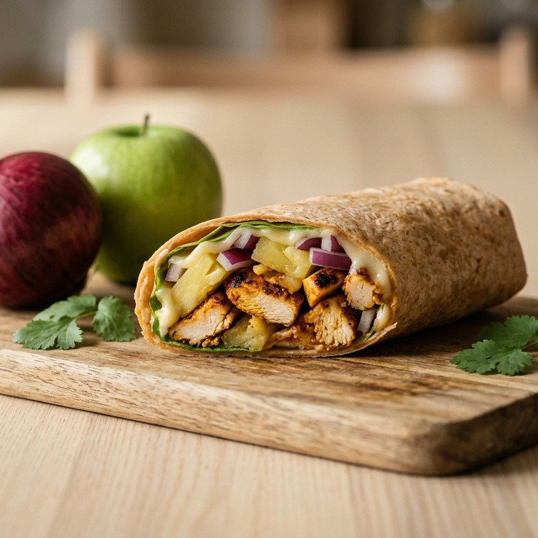 Mexicaanse wrap met kip en ananas recept