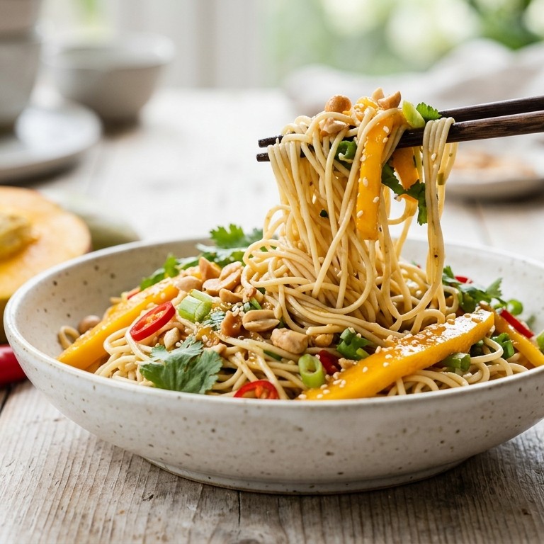 Mie mango salade recept