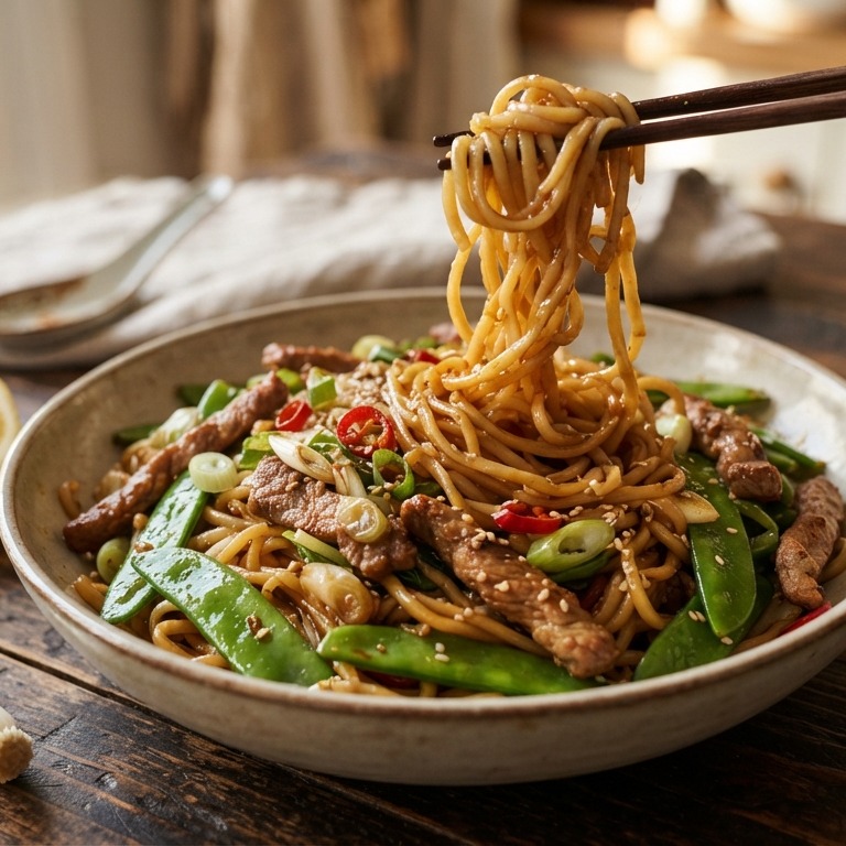 Mie met varkensvlees recept