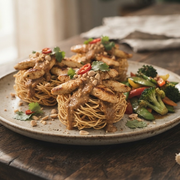 Mienestjes met satesaus recept