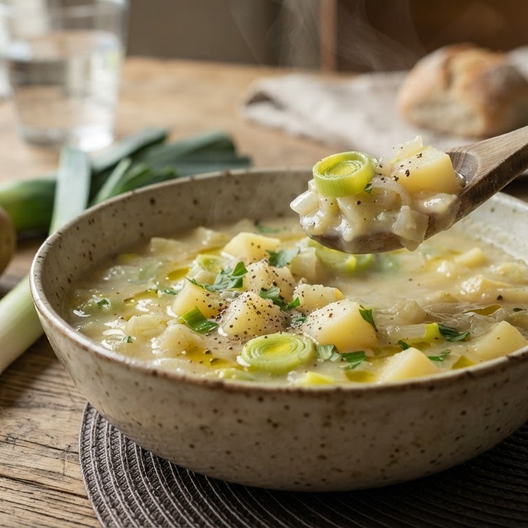 Miens prei/aardappelsoep recept