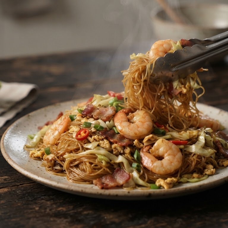 Mihoen goreng udang recept