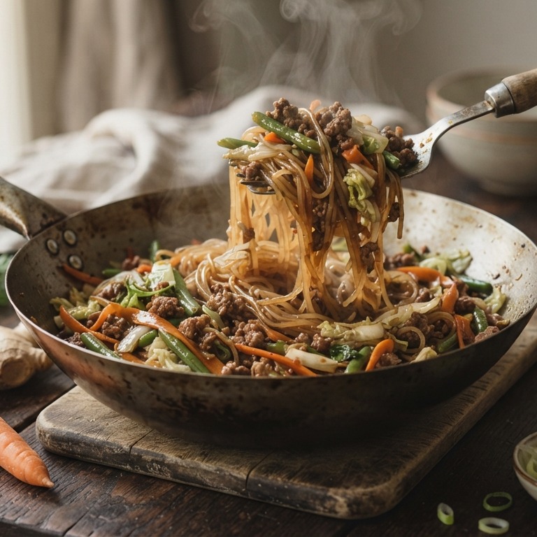 Mihoen met gehakt recept