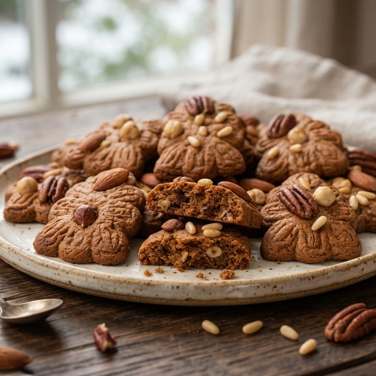 Mijters van speculaas met gemengde noten recept