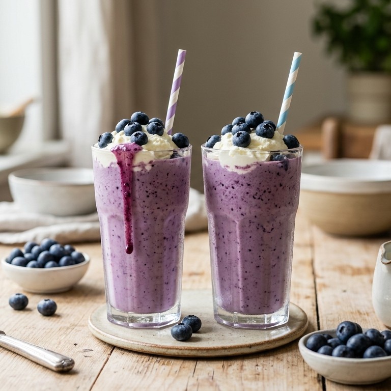 Milkshake bosbes recept