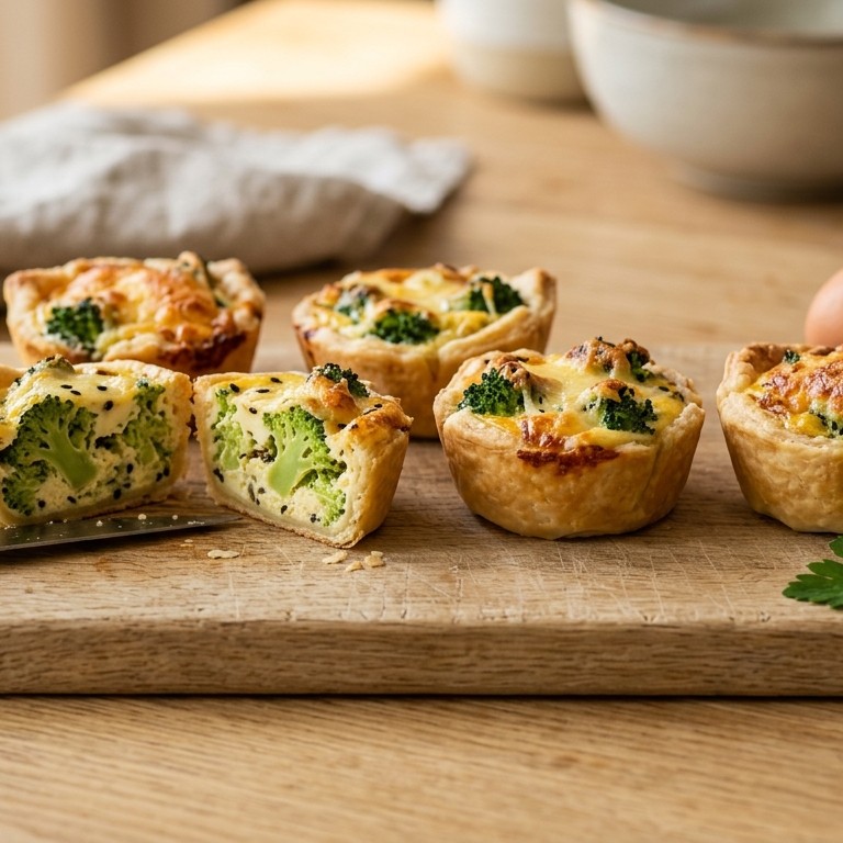 Mini-broccoli-kaastaartjes recept