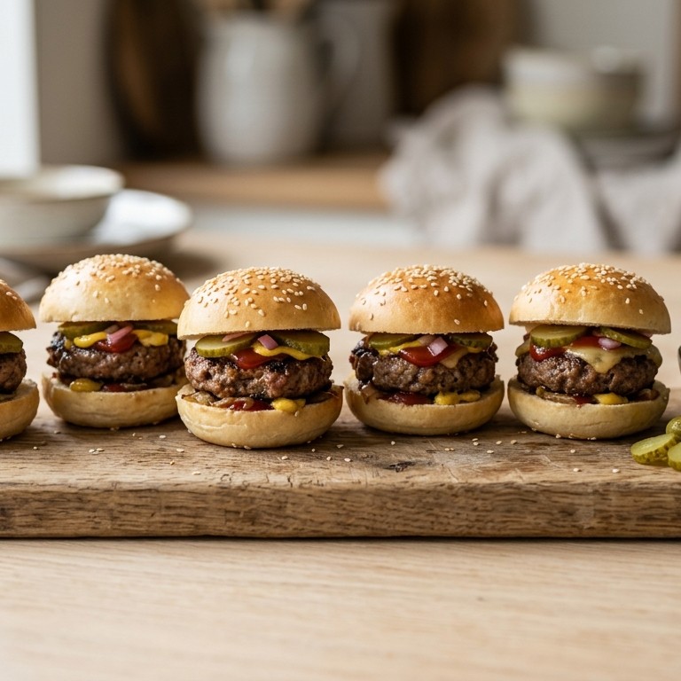 Mini broodjes hamburger (kids) recept
