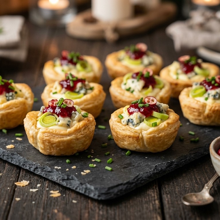 Mini kaastaartjes met cranberrymarmelade recept