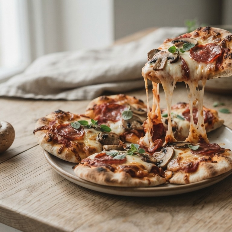 Mini pizza van pitabroodjes recept