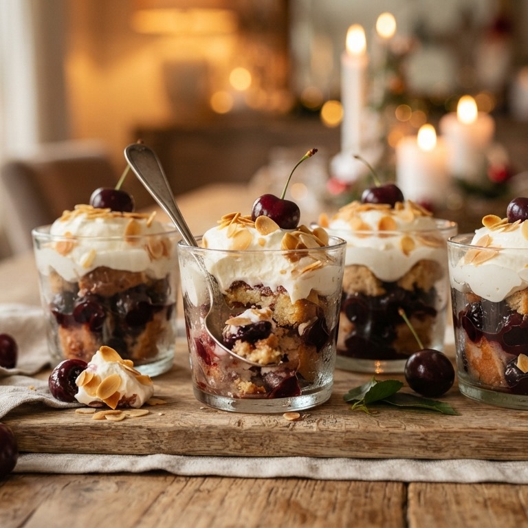 Mini-trifles met kersen recept