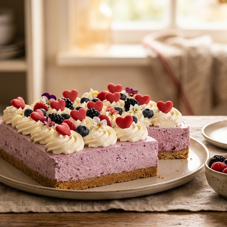 Moederdag kwarktaart bosvruchten recept