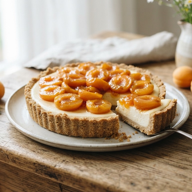 Monchou taart met abrikozen recept