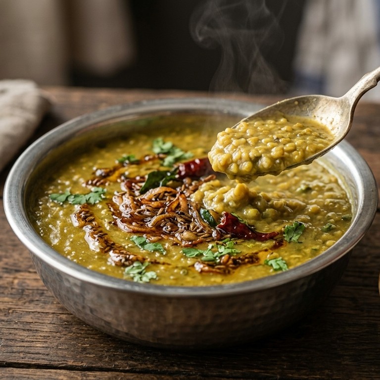 Moongh dal (Groene linzen) recept
