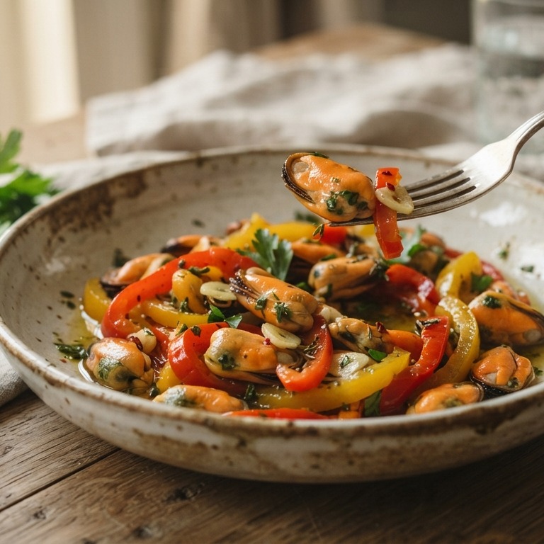 Mosselen met paprika recept