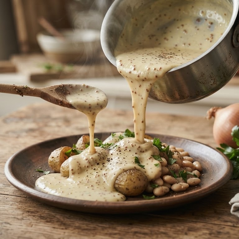 Mosterd-roomsaus recept