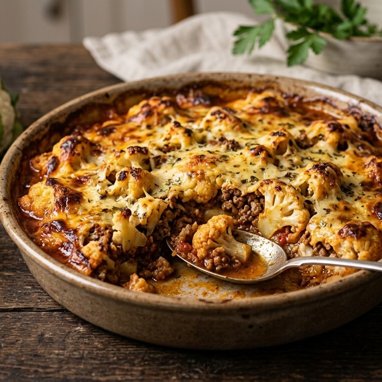 Moussaka met bloemkool recept