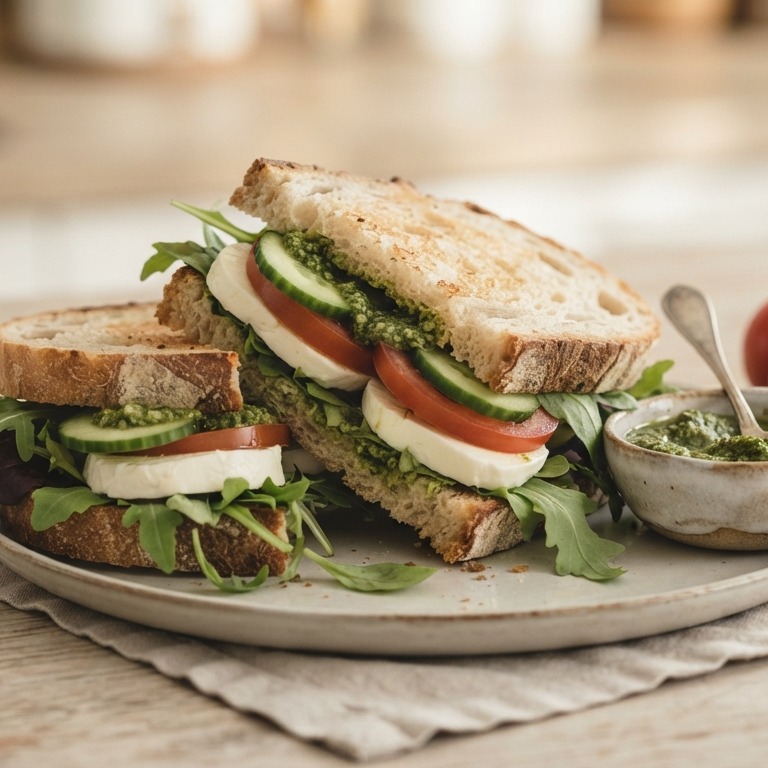 Mozzarella tomaat lunch recept