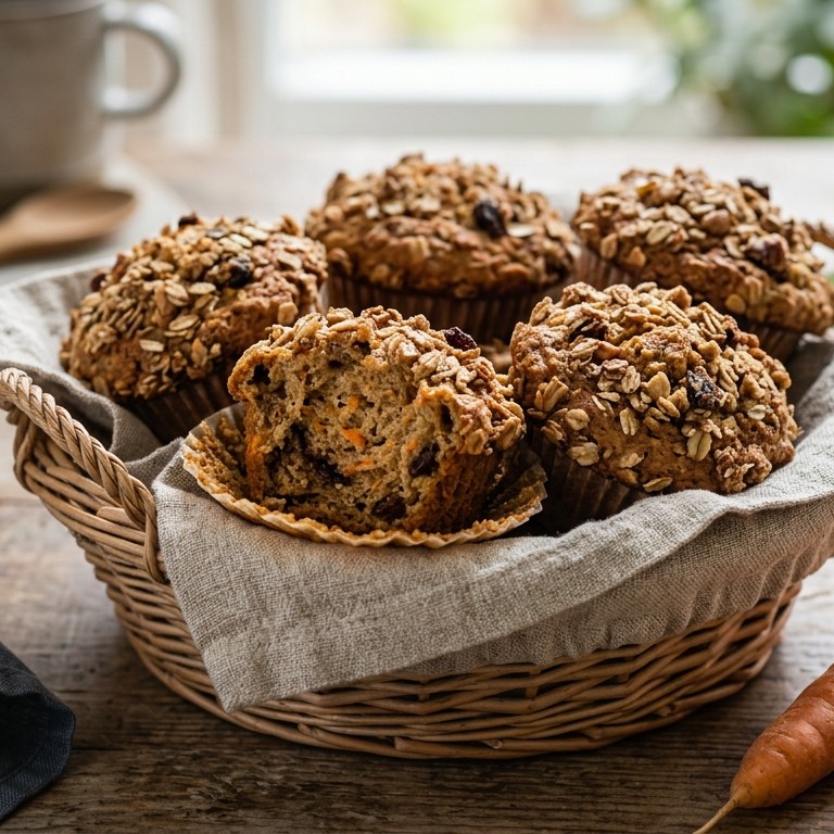 Muesli-kaneelmuffins recept