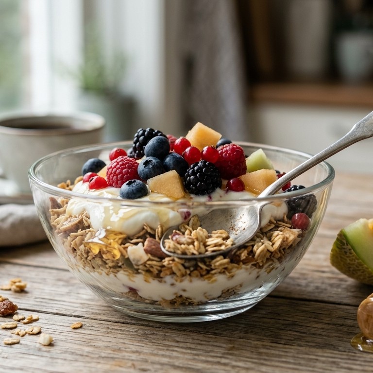 Muesli met fruit recept