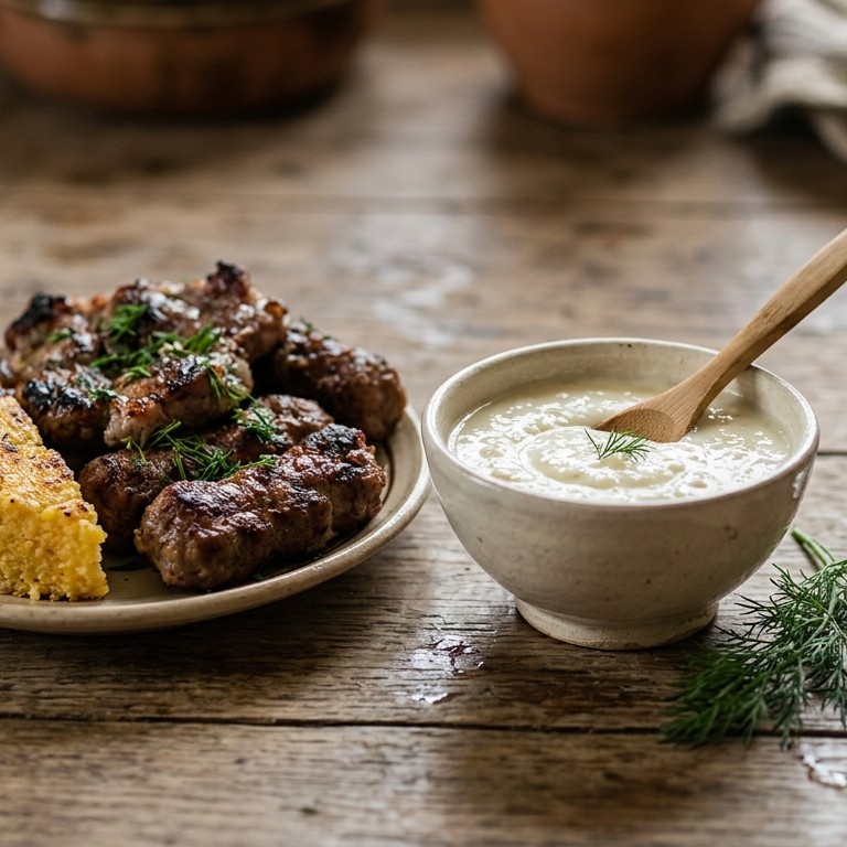 Mujdei ('moesdei'), knoflooksaus recept